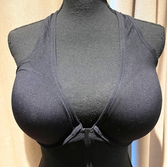Victoria’s Secret PINK Black Racerback Sports Bra 36DD (36E) - Picture 1 of 11